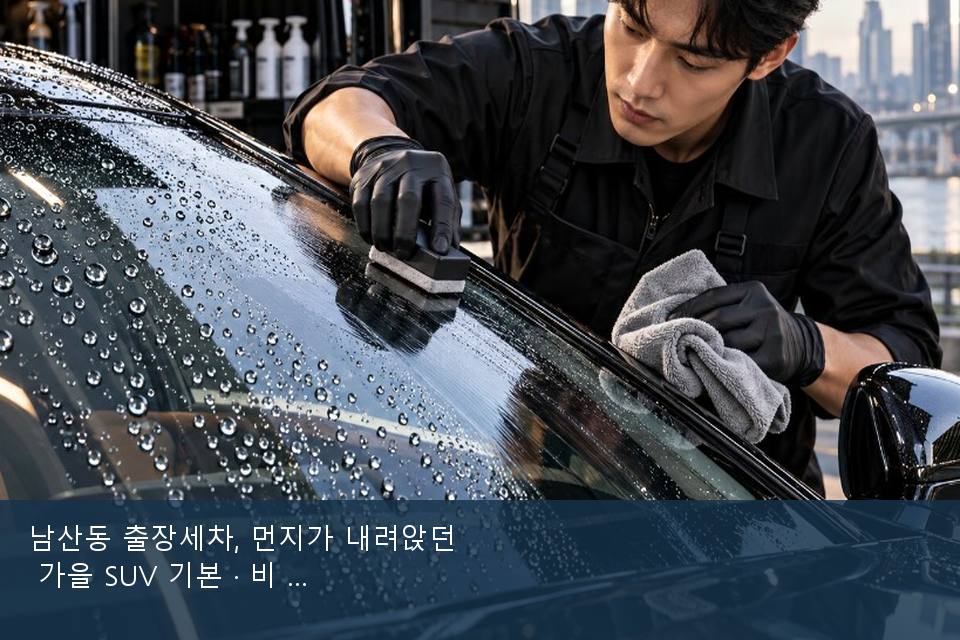 남산동 출장세차, 먼지가 내려앉던 가을 SUV 기본 · 비 갠 뒤의 작업