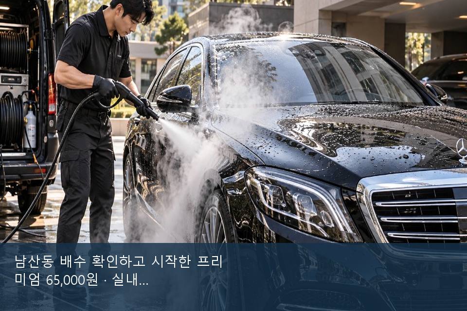 남산동 배수 확인하고 시작한 프리미엄 65,000원 · 실내 냄새를 연 기록